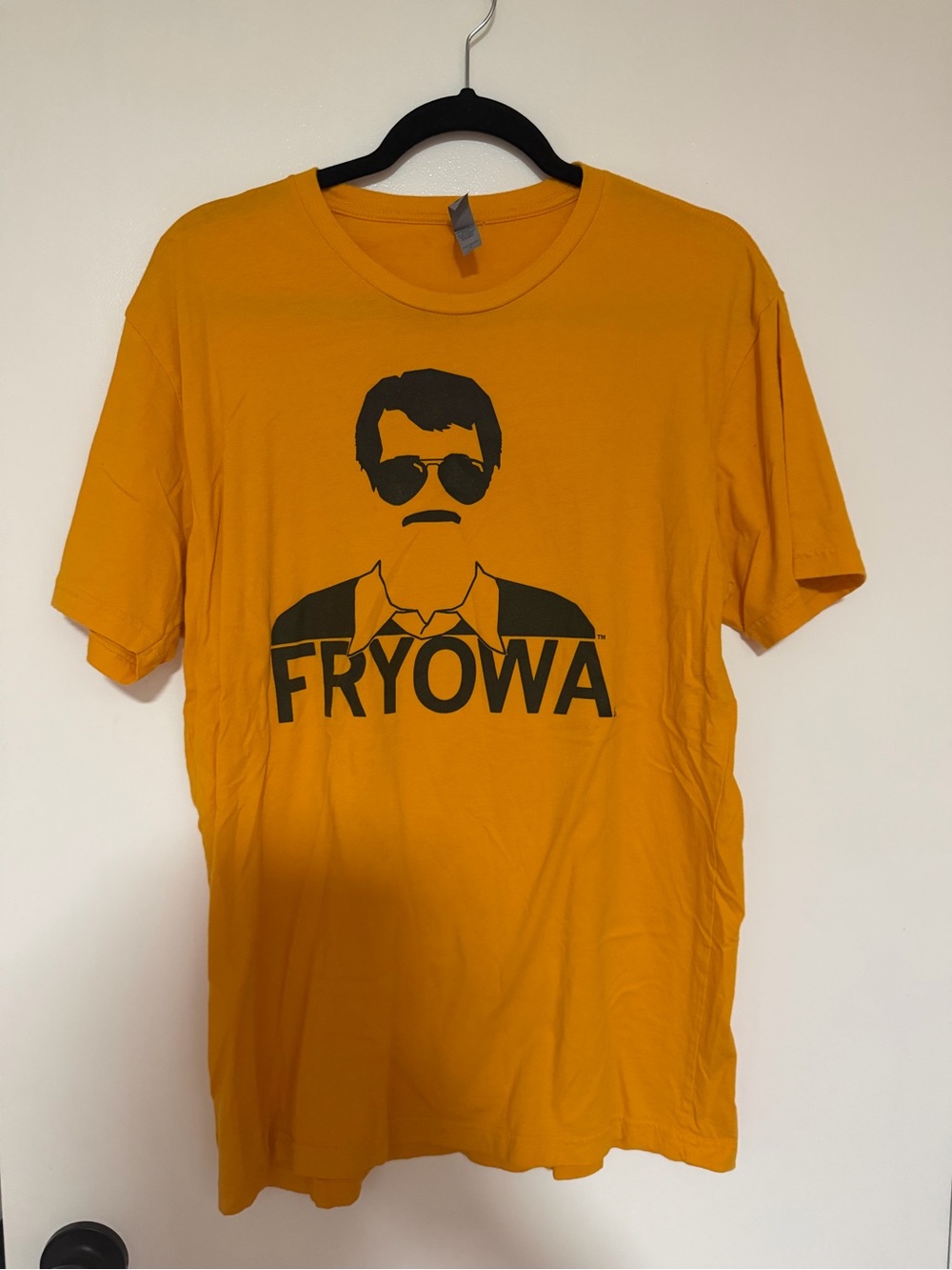 Next Level Apparel Mustard Yellow FRYOWA Graphic Tee